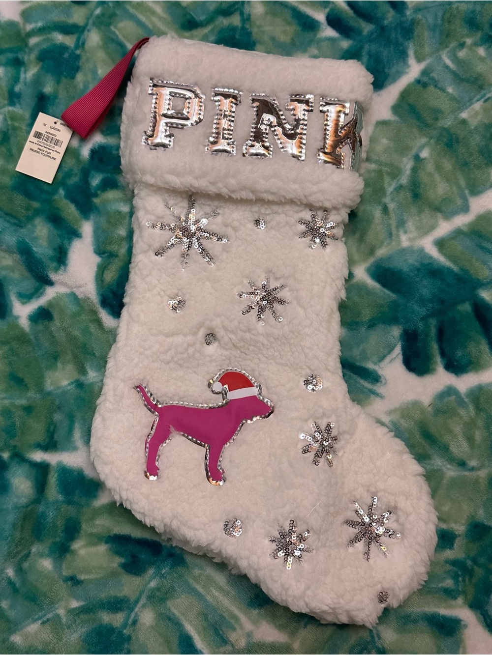 Victoria’s Secret Pink Super Cute Christmas Stocking,New!